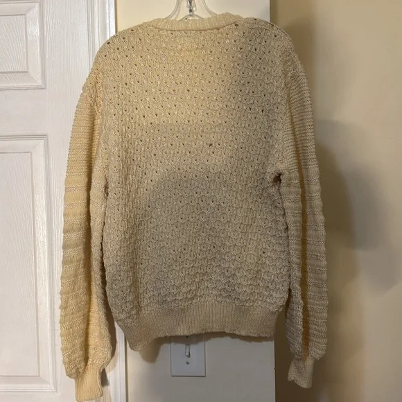 Vintage Burberryhand knit men’s cardigan